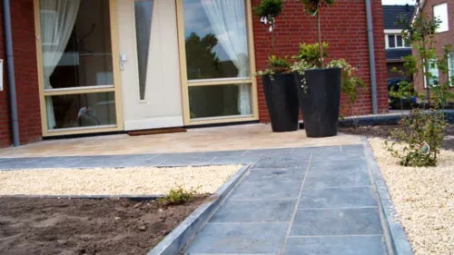 Xiam Blue Hardsteen Gezoet Getrommeld (met facet)