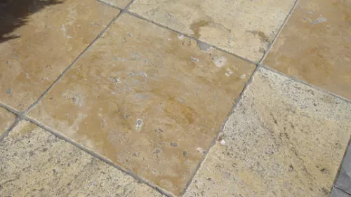 Travertin Geel Nuance Antiek, groot romaans verband dik