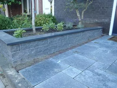 Stones4u Xiam blue stapelblok 2 lange zijden en 1 kop breukruw hardsteen (758857)