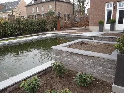 Stones4u Xiam blue stapelblok 2 lange zijden en 1 kop breukruw hardsteen (758857)