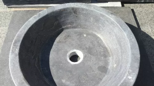 Stones4u Hardsteen wasbak rond taps (759100)